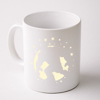 Bigfoot Silhouette Moon Stars Coffee Mug