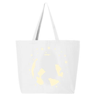 Bigfoot Silhouette Moon Stars 25L Jumbo Tote