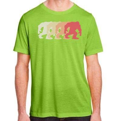 Bigfoot Silhouette Retro Sasquatch Adult ChromaSoft Performance T-Shirt