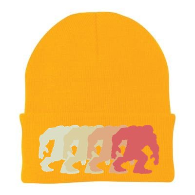 Bigfoot Silhouette Retro Sasquatch Knit Cap Winter Beanie