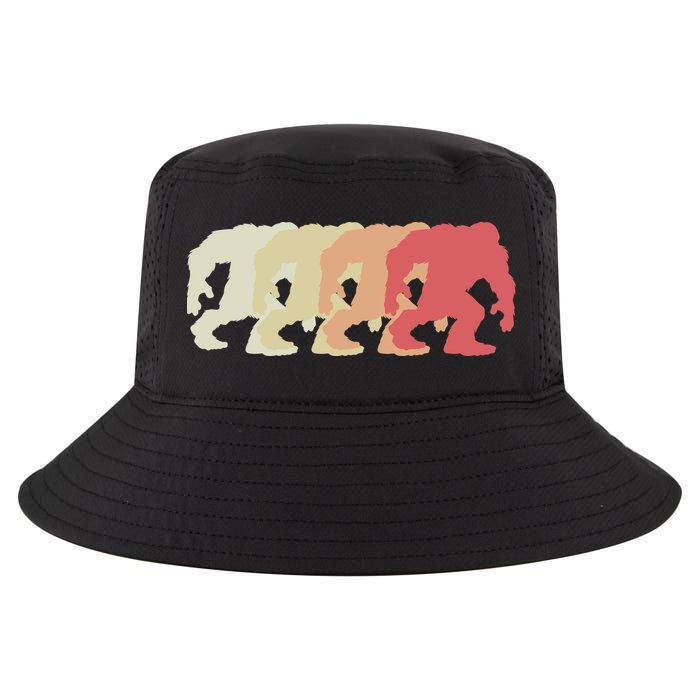 Bigfoot Silhouette Retro Sasquatch Cool Comfort Performance Bucket Hat