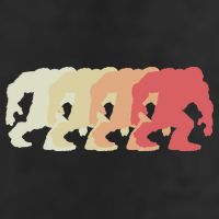 Bigfoot Silhouette Retro Sasquatch Cool Comfort Performance Bucket Hat