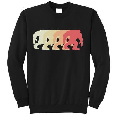 Bigfoot Silhouette Retro Sasquatch Sweatshirt