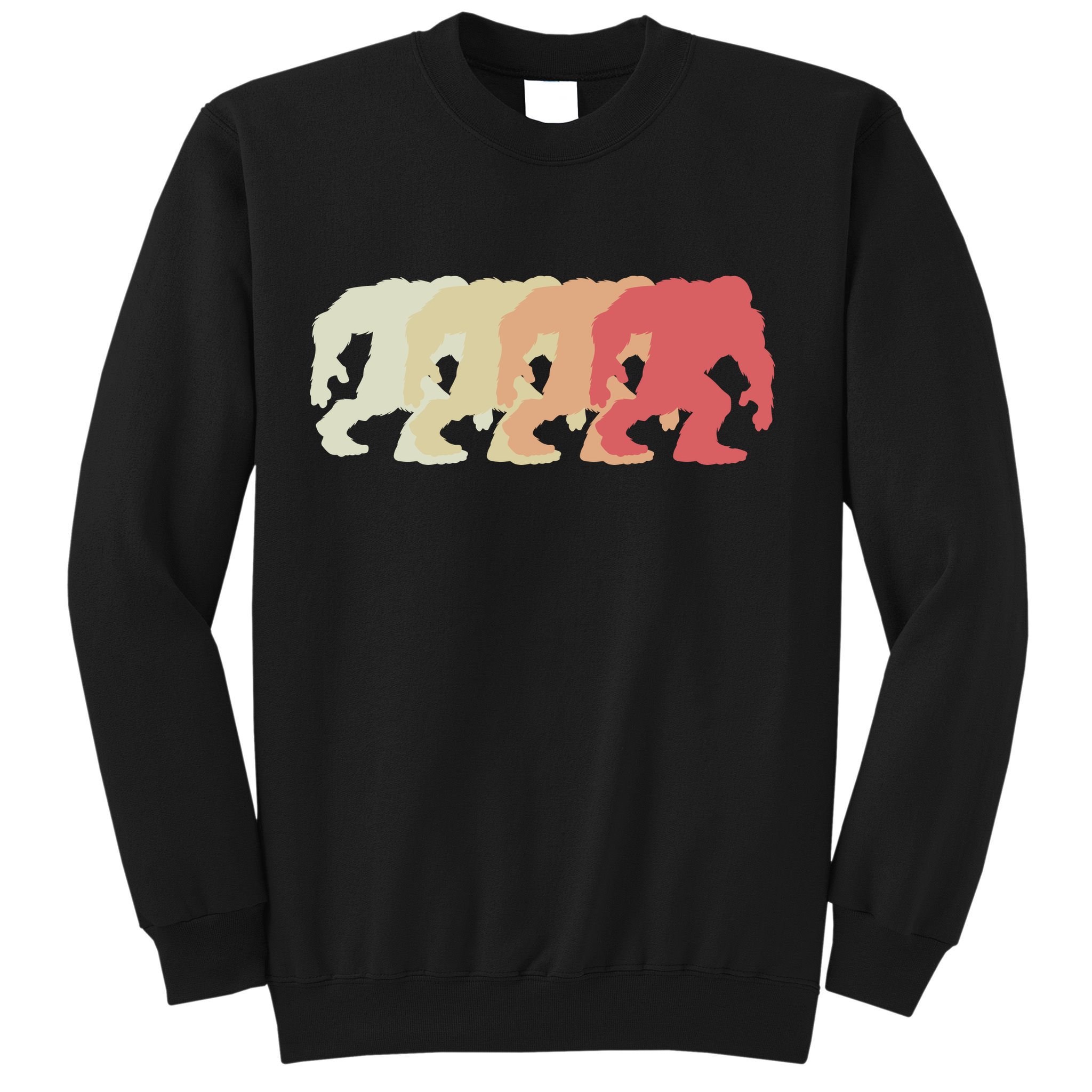 Bigfoot Silhouette Retro Sasquatch Sweatshirt