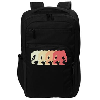 Bigfoot Silhouette Retro Sasquatch Impact Tech Backpack