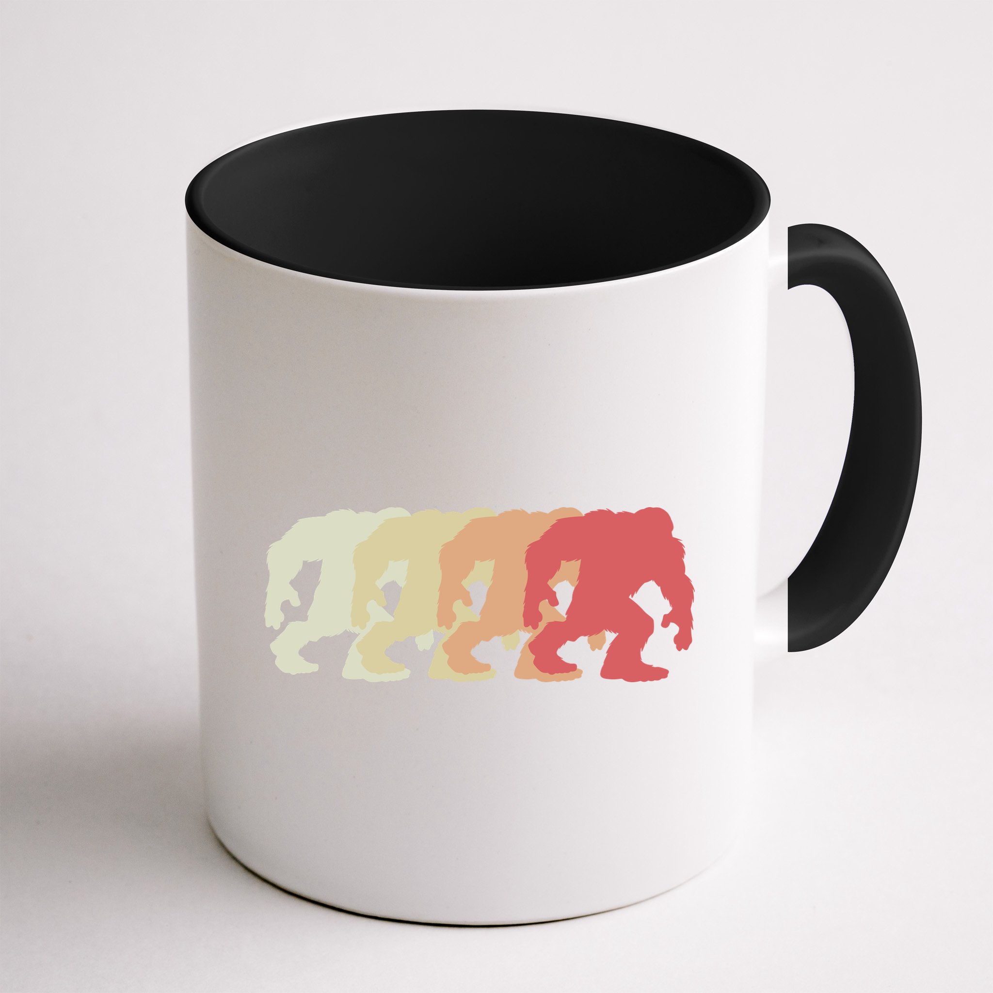 Bigfoot Silhouette Retro Sasquatch Mug