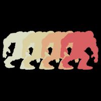 Bigfoot Silhouette Retro Sasquatch Bag
