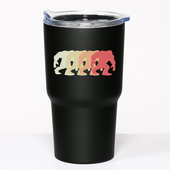 Bigfoot Silhouette Retro Sasquatch Tumbler