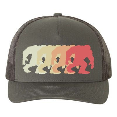 Bigfoot Silhouette Retro Sasquatch Yupoong Adult 5-Panel Trucker Hat