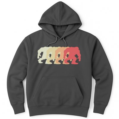 Bigfoot Silhouette Retro Sasquatch Hoodie