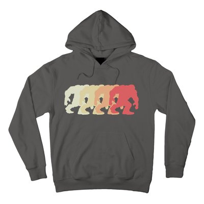 Bigfoot Silhouette Retro Sasquatch Hoodie