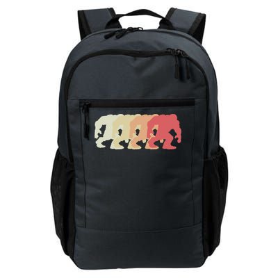 Bigfoot Silhouette Retro Sasquatch Daily Commute Backpack