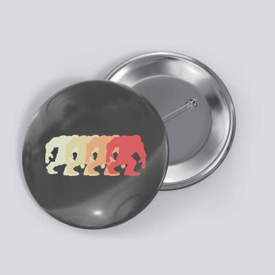 Bigfoot Silhouette Retro Sasquatch Button