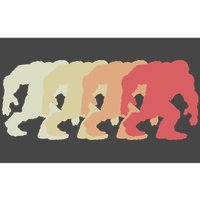 Bigfoot Silhouette Retro Sasquatch Bumper Sticker