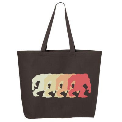 Bigfoot Silhouette Retro Sasquatch 25L Jumbo Tote