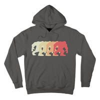 Bigfoot Silhouette Retro Sasquatch Tall Hoodie