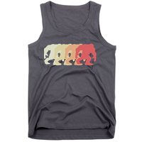 Bigfoot Silhouette Retro Sasquatch Tank Top