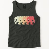 Bigfoot Silhouette Retro Sasquatch Tank Top