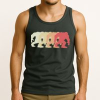 Bigfoot Silhouette Retro Sasquatch Tank Top