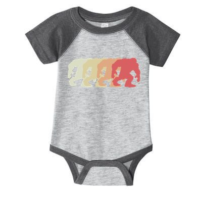 Bigfoot Silhouette Retro Sasquatch Infant Baby Jersey Bodysuit