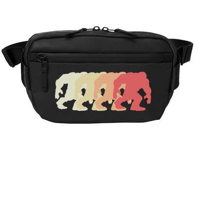 Bigfoot Silhouette Retro Sasquatch Crossbody Pack