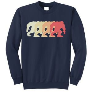 Bigfoot Silhouette Retro Sasquatch Sweatshirt