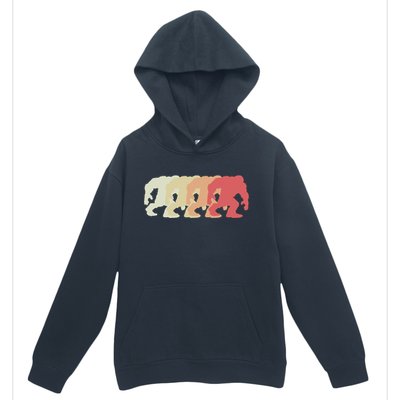 Bigfoot Silhouette Retro Sasquatch Urban Pullover Hoodie