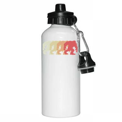 Bigfoot Silhouette Retro Sasquatch Aluminum Water Bottle