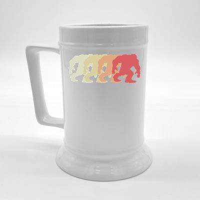 Bigfoot Silhouette Retro Sasquatch Beer Stein