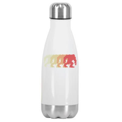 Bigfoot Silhouette Retro Sasquatch Stainless Steel Insulated Water Bottle