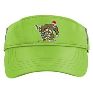 Bigfoot Stole Christmas Adult Drive Performance Visor