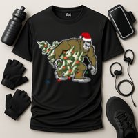 Bigfoot Stole Christmas Cooling Performance Crew T-Shirt