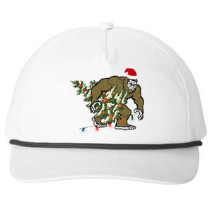 Bigfoot Stole Christmas Snapback Five-Panel Rope Hat