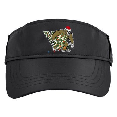 Bigfoot Stole Christmas Adult Drive Performance Visor