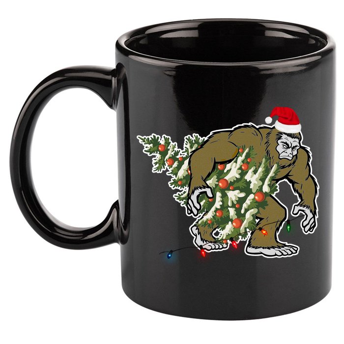 Bigfoot Stole Christmas 11oz C Handle Ceramic Mug