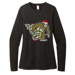 Bigfoot Stole Christmas Womens CVC Long Sleeve Shirt