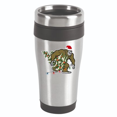 Bigfoot Stole Christmas 16oz Travel Tumbler