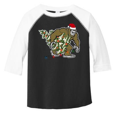 Bigfoot Stole Christmas Toddler Fine Jersey T-Shirt