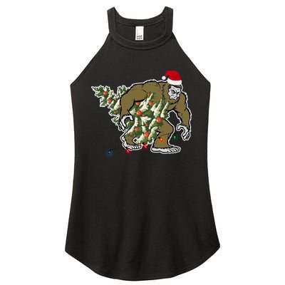 Bigfoot Stole Christmas Women's Perfect Tri Rocker Tank