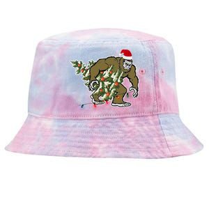 Bigfoot Stole Christmas Tie-Dyed Bucket Hat