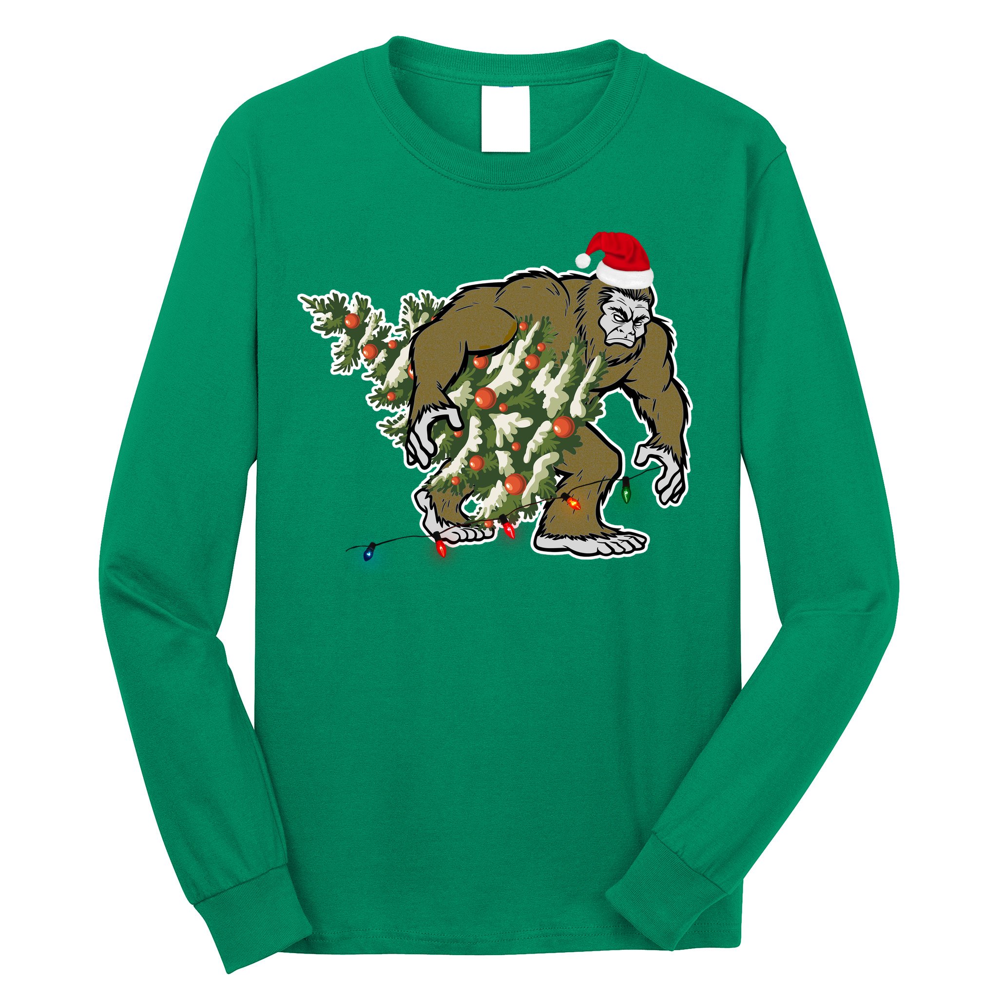 Bigfoot Stole Christmas Long Sleeve Shirt