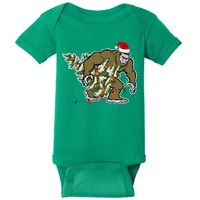 Bigfoot Stole Christmas Baby Bodysuit