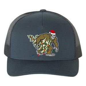 Bigfoot Stole Christmas Yupoong Adult 5-Panel Trucker Hat