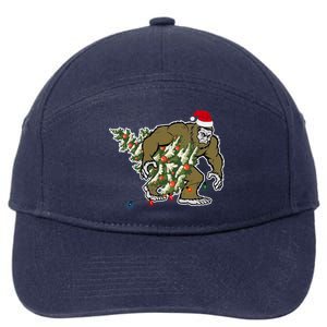 Bigfoot Stole Christmas 7-Panel Snapback Hat