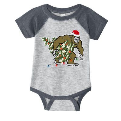 Bigfoot Stole Christmas Infant Baby Jersey Bodysuit