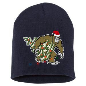 Bigfoot Stole Christmas Short Acrylic Beanie