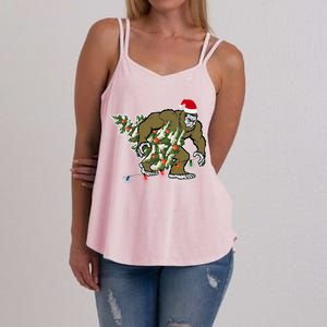 Bigfoot Stole Christmas Women's Strappy Tank