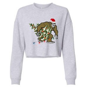 Bigfoot Stole Christmas Cropped Pullover Crew