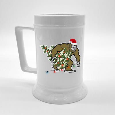 Bigfoot Stole Christmas Beer Stein