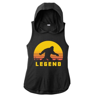 Bigfoot The Legend Ladies PosiCharge Tri-Blend Wicking Draft Hoodie Tank